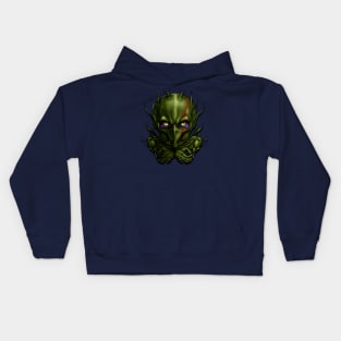 strange alien warrior Kids Hoodie